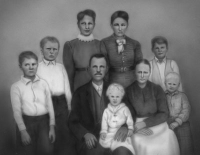 Noah Soloman McDowell and Family from tin plate